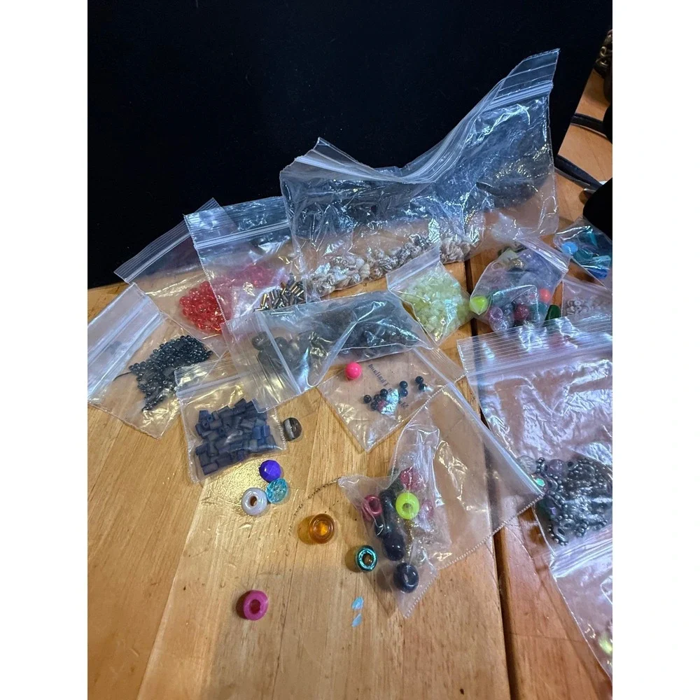 Mixed Jewelry‎ Making Craft Supply Lot Beads Shells Create-A-Craft Pin Backs